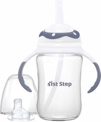 1st Step TRITAN Non-Spill Interchangeable Sipper/Sippy Cup With Soft Silicone Spout and Straw