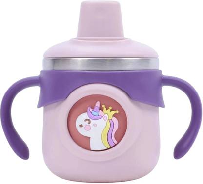 THE LITTLE BUNNY HOP IN STYLE Stainless Steel Insulated Hot & Cold Baby Sipper Bottle with Handle, BPA Free