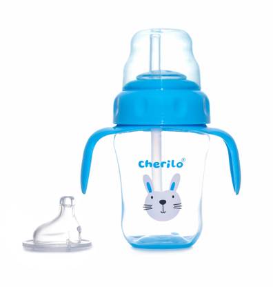 Cherilo Little Bunny Spout Sipper, 300ml, Anti-Spill Sippy Cup, Soft Silicone Spout, 6m+