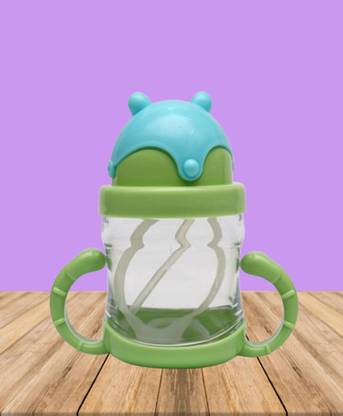Jingle Kids Baby Unbreakable Learning Sipper Cup Twin Handles Sipper Bottle Dust-Proof
