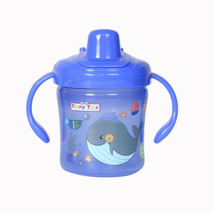 TINNY TOTS Baby Premium Sippy Cup Learning Sipper Feeding Bottle Unbreakable Feeder