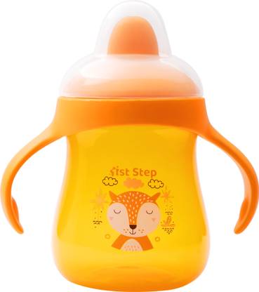 1st Step Matte BPA Free Anti-Spill Hard Spout Baby Sipper Cup with Twin Handle - 250 ml