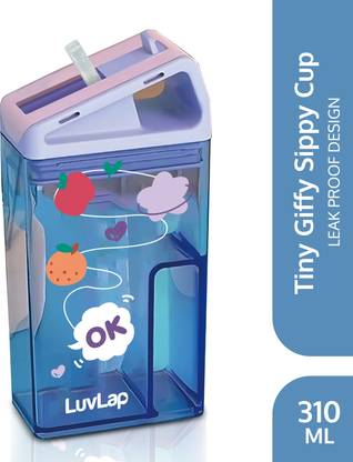 LuvLap Aqua Baby Sipper, 240ml, with Touch Flow Mechanism, Leak-Proof Design