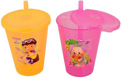 COVILTA Kids Plastic Sipper Cup with Lid - 2
