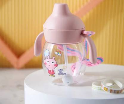 Magic Pebbles Eco-friendly Baby Water Bottle For Kids With Soft Silicone Spout & Strap-300ml