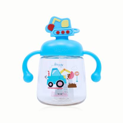 THE LITTLE BUNNY HOP IN STYLE Baby Sipper Cup with Handles and Straw – Spill-Proof– Easy Grip, BPA-Free