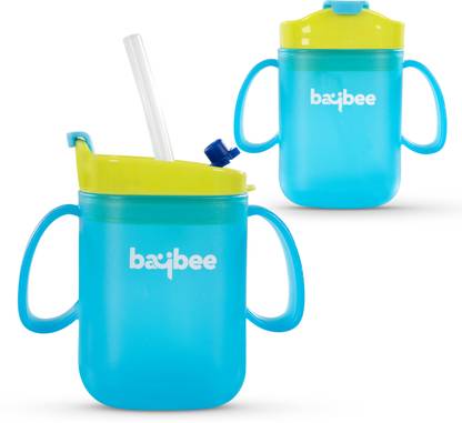 baybee Hazzy 280ML Sipper Bottle for kids, Anti-Spill Sipper with Soft Silicone Straw