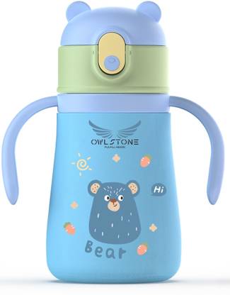 3D METRO SUPER STORE Stainless Steel Baby Sipper/ Sippy Cup Anti-Spill Soft Silicone Spout Sipper Cup