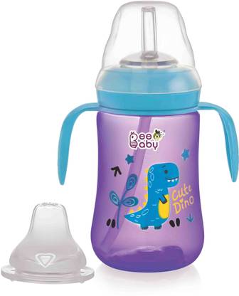 Beebaby Dino 2 in 1 Spout & Straw Sippy Cup for Baby, Leak Proof Sipper, BPA Free, 300ML