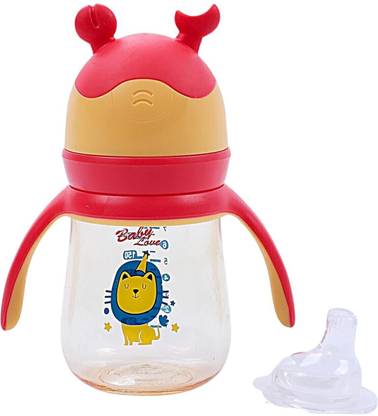 THE LITTLE BUNNY HOP IN STYLE Baby Sipper with Handle, Soft Silicone Nipple & Spout, Feeding Bottle, BPA Free