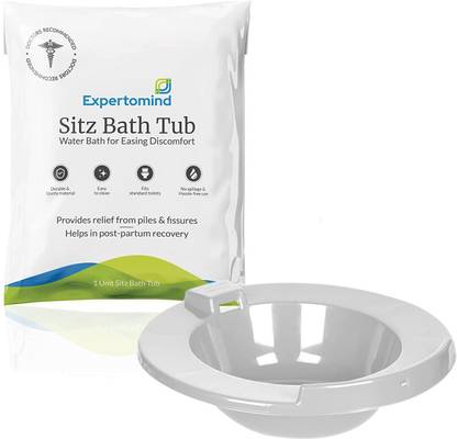 Expertomind Sitz Bath Tub for Piles Pain Relief by Sitz Bath Tub