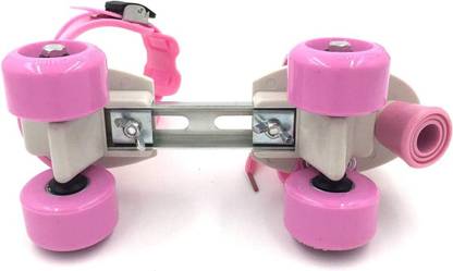 MAA INTERPRISE Designed Roller Skates with Break for Kids Adjustable Skating Quad Roller Skates - Size 4 UK