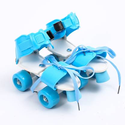 ACLIX Roller Skates for Kids Age Group 5-12 Years Adjustable Quad In-line Skates - Size 4-6 UK