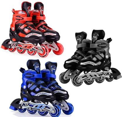 KIYA inline skates skatings Shoes Skates Skate skatings shoes Gifst For Kids In-line Skates - Size 6 to 10 UK