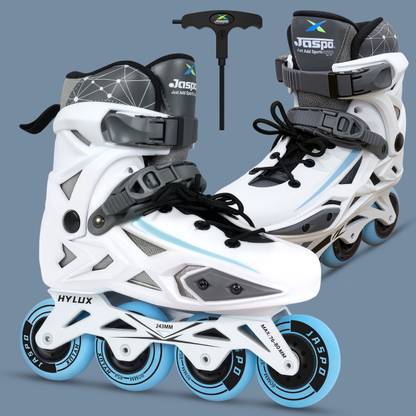Jaspo Hylux Professional Inline Skates,ABEC-7 Bearings,80mm 85A Wheels,Aluminium Frame In-line Skates - Size 7-8.5 UK