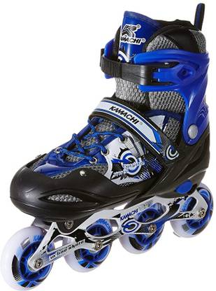 Microtics KAMACHI K-1006 Inline Skates (L)|Adjustable(39-42 EU)|COLOR MAY VARY(Red/Blue)| In-line Skates - Size 5-8 Euro