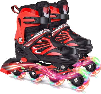 Skatings skating shoes inline skating/ inline skates 4 wheels/ inline skateshoes For kids In-line Skates - Size Adjustable Skating UK