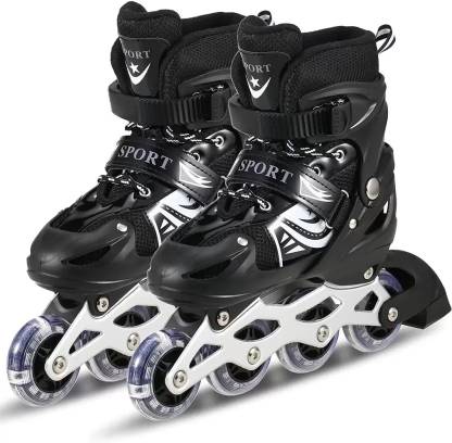 Sai Enterprises BLACK INLINE SKETER In-line Skates - Size 6-9 UK