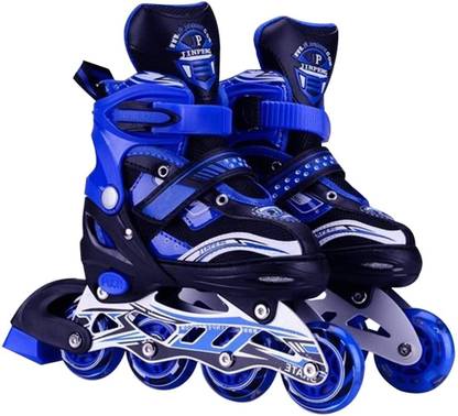 FORMONIX Inline Skates with PU Flashing Wheel Aluminum Body with Size Adjustable In-line Skates - Size 6-10 UK