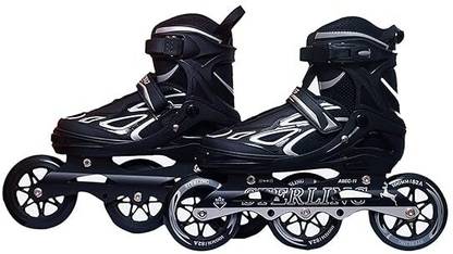 Jiaanaa Adjustable Inline Roller Skating Skates Shoes, Polyurethane Skates. In-line Skates - Size King UK