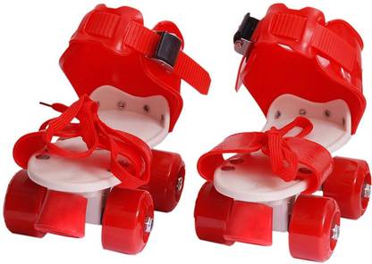 Authfort Roller Skates Shoes for Kids / Childrens - Unisex in-line Skates Quad Roller Skates - Size 4-8 UK