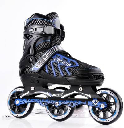 Shivay Creation 3 Wheel Inline Skates Skating Shoes for Boys and Girls Shoe Skates - Size free UK