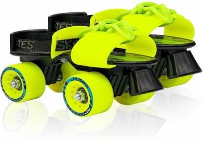 Jaspo Gripper Adjustable Senior Roller Skates (Suitable for Age Group 6 to 14 Years) Quad Roller Skates - Size 6 UK