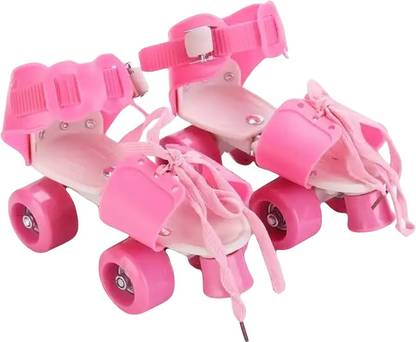 KAVANA Roller Skates for Kids Age Group 5-12 Years Adjustable Inline Skating Shoe 1 Quad Roller Skates - Size 4--12 UK