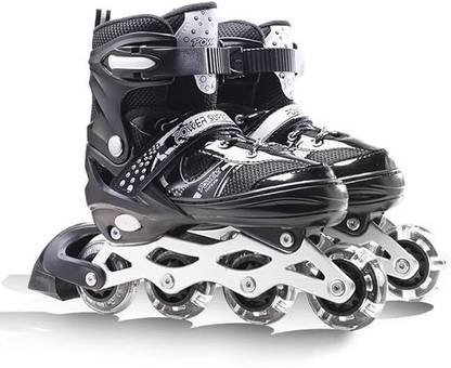 Viha fashion Running Shoes For kids Skatings In-line Skates - Size  Adjustable All Pure PU Wheels It Has Aluminum-Alloy Which is Strong Wheels UK