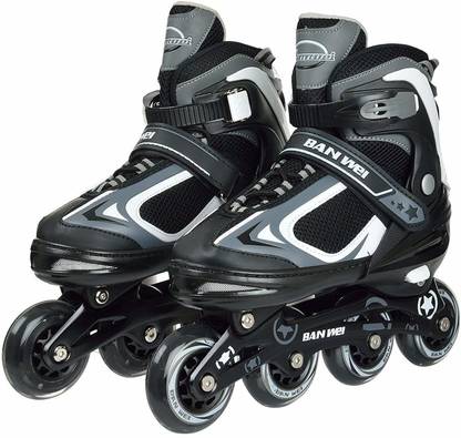 IRIS 3 in 1 Convertible, Adjustable 78 mm Inline Roller Skates for Beginners, Intermediates and Professionals In-line Skates - Size NA UK