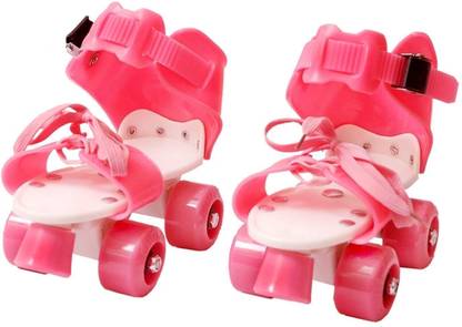 JOLARY Adjustable Quality Quad Roller Skates Inline Skates Quad Roller Skates - Size 3-6 UK