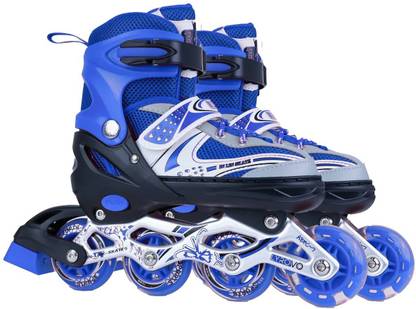 Lyrovo Adjustable In-line Skates - Size (J11-2) UK