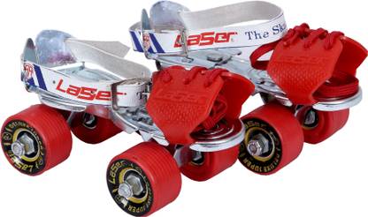 LASER BABY SUPER DELUX ROLLER SKATES Quad Roller Skates - Size 18-20 UK