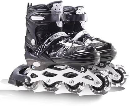 Viha fashion Running Shoes For kids Skatings In-line Skates - Size  Adjustable All Pure PU Wheels It Has Aluminum-Alloy Which is Strong Wheels UK