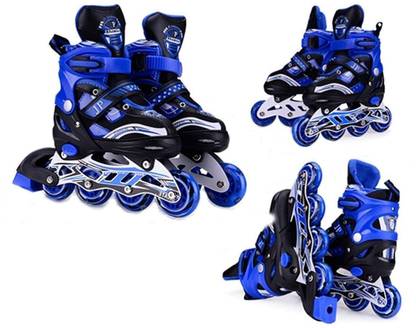 JR CLUB INLINE BLUE SKATERS ADJUSTABLE In-line Skates - Size 6-9 UK