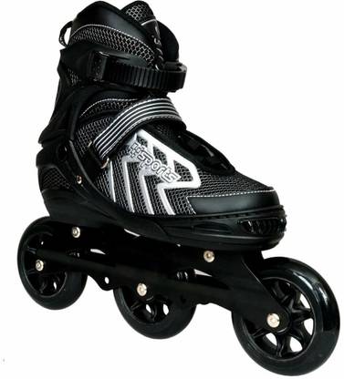 viel spiel 3 Wheel Adjustable with 100 MM PU In-line Skates In-line Skates - Size 3-6 UK