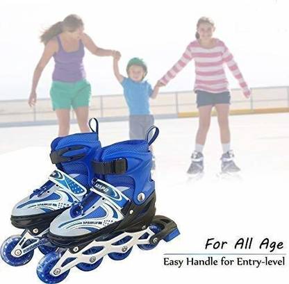 Hasper Tex Inline Skates, Adjustable Inline Roller Skates for Kids In-line Skates - Size 6-10 UK