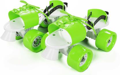 Jaspo Rapido Adjustable Roller Skates for Junior Age Group (3-5 Years Unisex) Quad Roller Skates - Size 11-13 UK