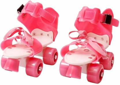 Hoteon Roller Skates Age Group 7-12 Years Unisex , Adjustable Inline Skating Shoes Quad Roller Skates - Size 4 TO 8 UK