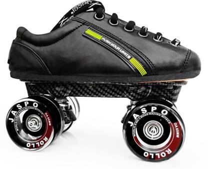 Jaspo Pro Hyper Quad Shoe Skates (UK-1(Foot Length 21.8 cms) Quad Roller Skates - Size 1 UK