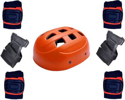 prikli Multi sports Guard Kit Cycling Protection Set 7 in 1 Medium SIZE 11-15YEAR Kit Skating Helmet