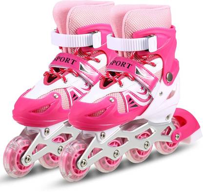 shopivi High quality sketing in-line shoe have led wheels Skates In-line(Multicolor In-line Skates - Size 6-9 UK