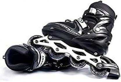 YUTICREATION Skating Shoes for Boys, Girls 4 Wheel Inline Skates Age 10 to 20 Years In-line Skates - Size Free UK