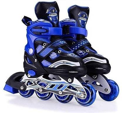 JR CLUB RukhadToys Inline Skates with Front LED Flash Light up Wheels Size7-9UK In-line Skates - Size 7-9 UK