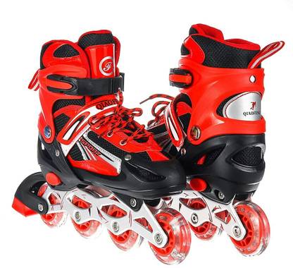 SMS ENTERPRISE Skating red color Shoe have different size and with wheel In-line Skates In-line Skates - Size 6-9 UK