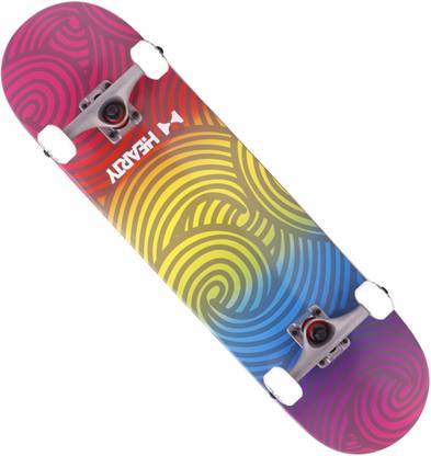 Hearty Skateboards Hearty Multi Swirl 7.375 inch x 29.8 inch Skateboard