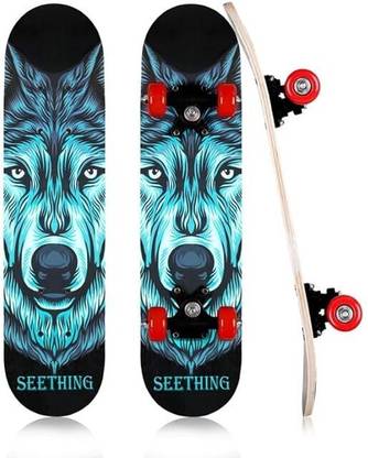 Prefact Skateboards for Beginners,Teens & Adults-Double Kick Concave Deck Skateboard 10 inch x 23 inch Skateboard