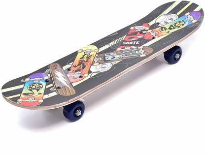 IRIS Wood-Composite Skateboard 70 cm X 20 cm, Large (Multi-Colour) 8 inch x 28 inch Skateboard