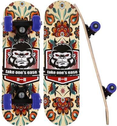 Strauss Kids (Chimps) | Ideal For Boys & Girls | 5 inch x 17 inch Skateboard