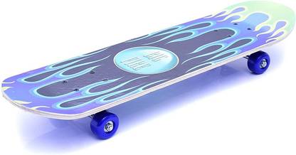 IRIS Big Fire Wood-Composite Skateboard 45 cm x 13 cm, Small 5.1 inch x 17.7 inch Skateboard